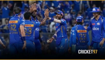 Romario Shepherd guided Mumbai Indians to first victory