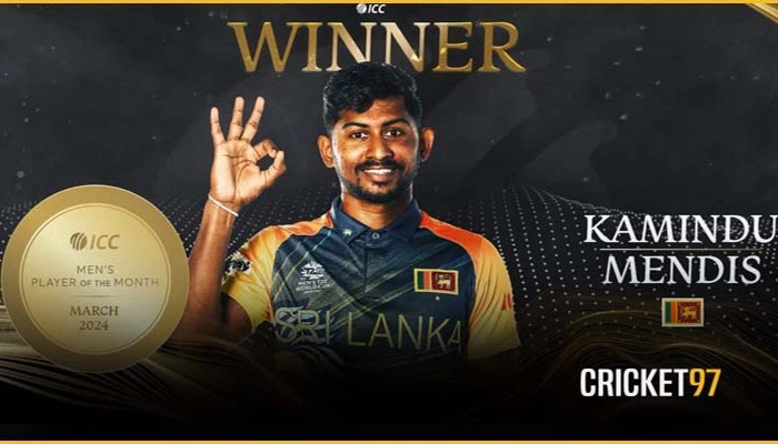 Kamindu Mendis: ICC player of the month