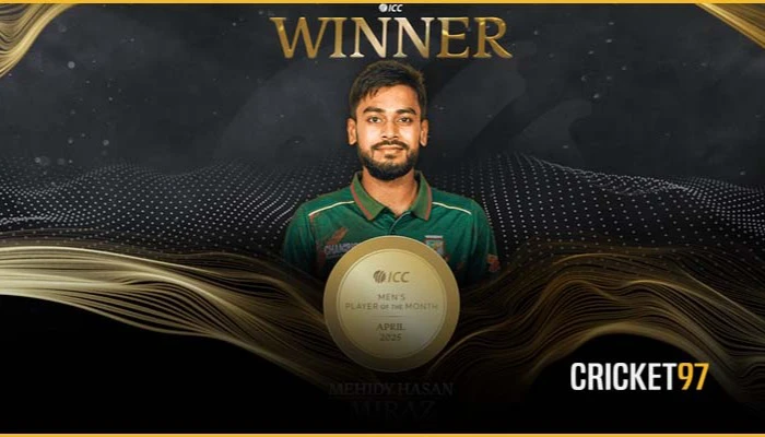 Miraz Becomes Third Bangladeshi to Win ICC Player of the Month After Mushfiq and Shakib