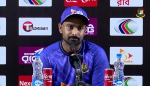 Shorifuls injury adds tension, but Litton smiles after reaching his century