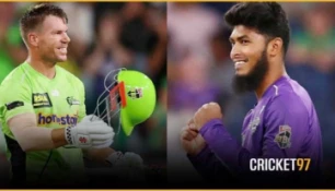 রিশাদের আঁটসাঁট স্পেলেই বড় স্কোর সামলে হোবার্টের জয়