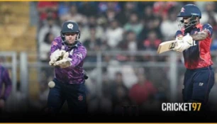 Nepal clinched a dominant seven-wicket victory over Scotland