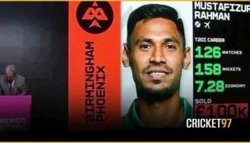 দ্য হান্ড্রেডে দল পেলেন মুস্তাফিজ