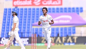 হাসানের হ্যাটট্রিকে প্রথম ইনিংসে বাংলাদেশের লিড