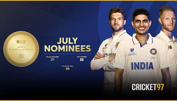 ICC Player of the Month Nominees for July 2025 Announced
