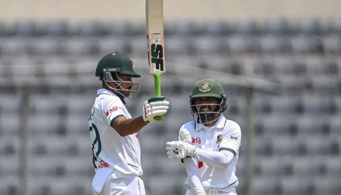 Dominant Bangladesh Ride on Shantos Century, Reach 301 Despite  Missed Ton