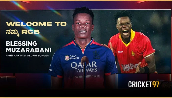 Blessing Muzarabani Replaces Lungi Ngidi at RCB for Remainder of IPL Season