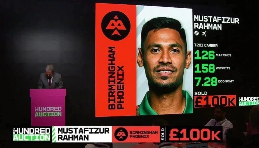 Mustafizur Gets a Team in The Hundred
