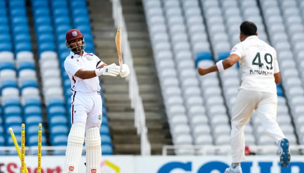 Masoods Century Fails to Save Pakistan as West Indies Take 155-Run Lead
